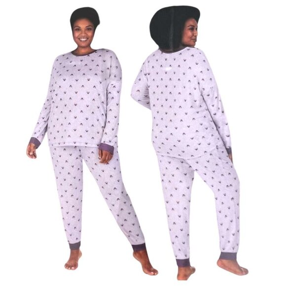 Disney Women's Pyjama Set | Minnie Mouse | 2 Piece | Purple | Various Sizes - Picture 3 of 3